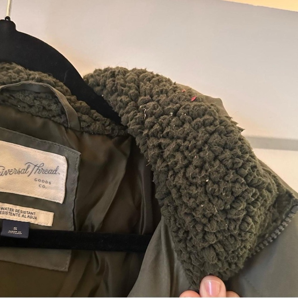Olive green Puffer Coat down jacket - Picture 6 of 8
